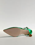 S3-8724 Décolleté Slingback Laminato Menta