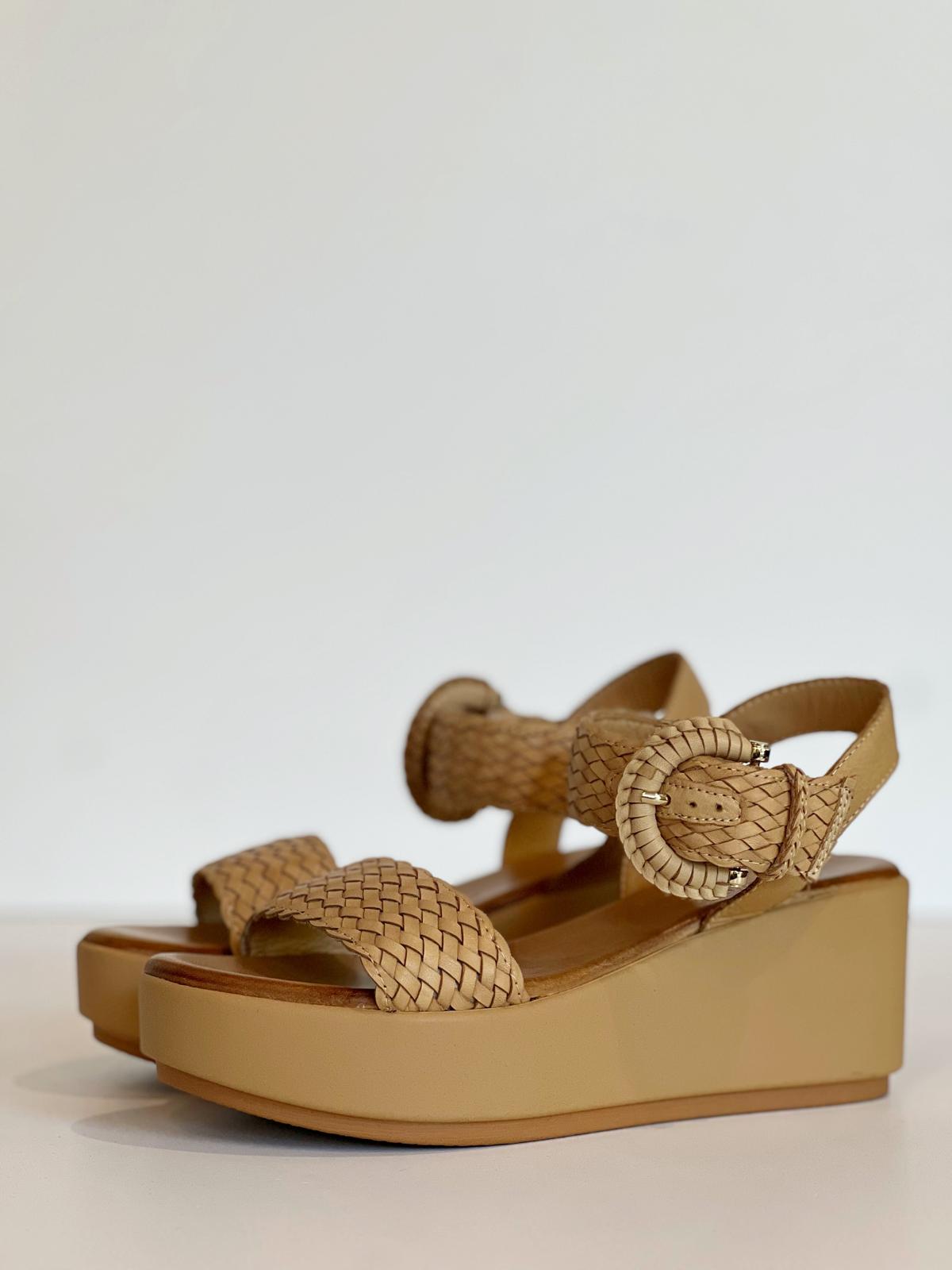 S3-123035 Sandalo Zeppa Alta Intrecciata Scissor