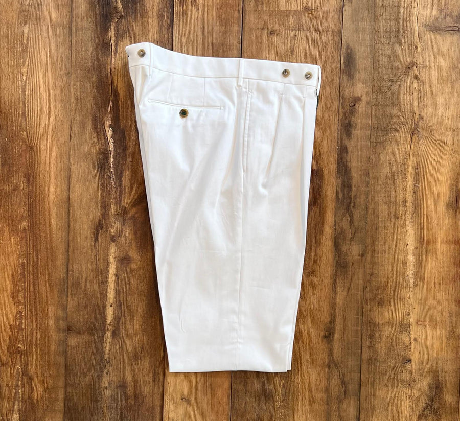 S2-CV100BX Pantalone Barber Bianco Man