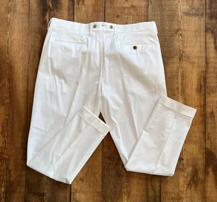 S2-CV100BX Pantalone Barber Bianco Man