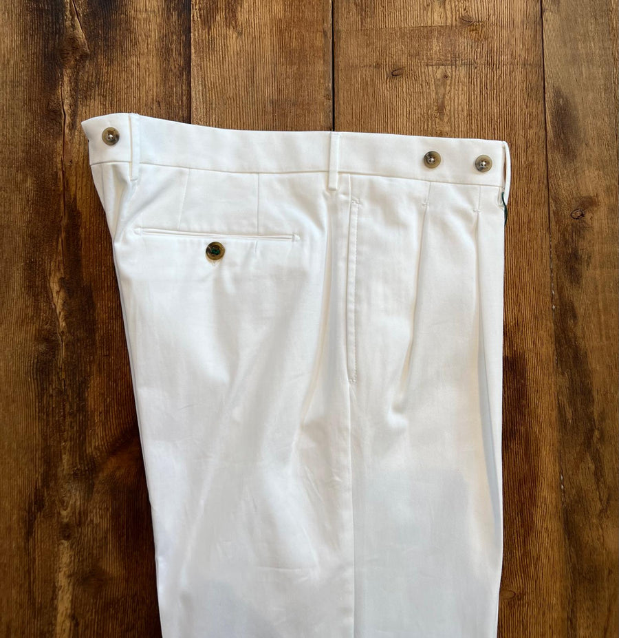 S2-CV100BX Pantalone Barber Bianco Man