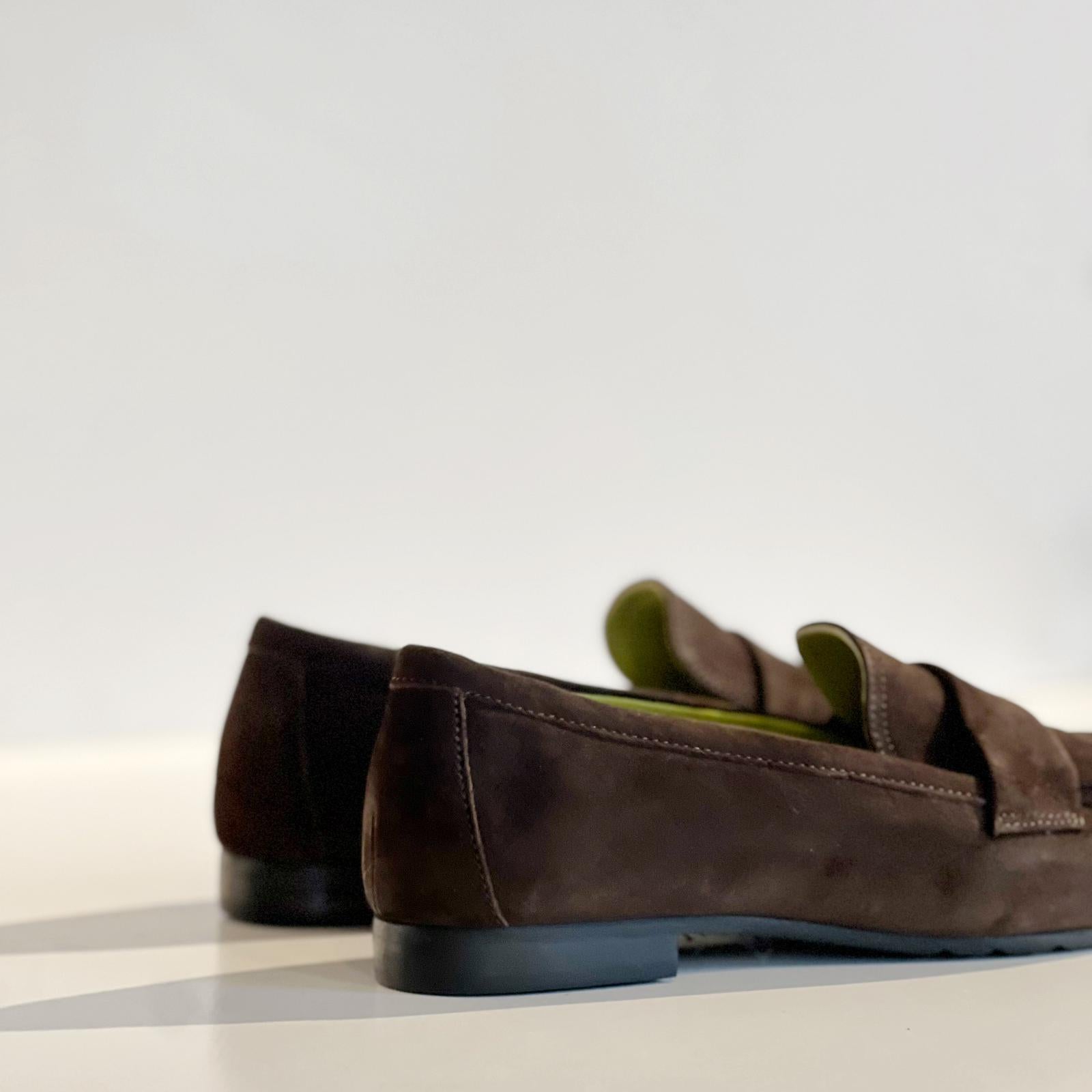 W4 - 9208 Mocassino Camoscio Frange Ebano