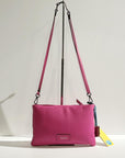 W4-MALVINA M Borsa Vitello Black Fucsia