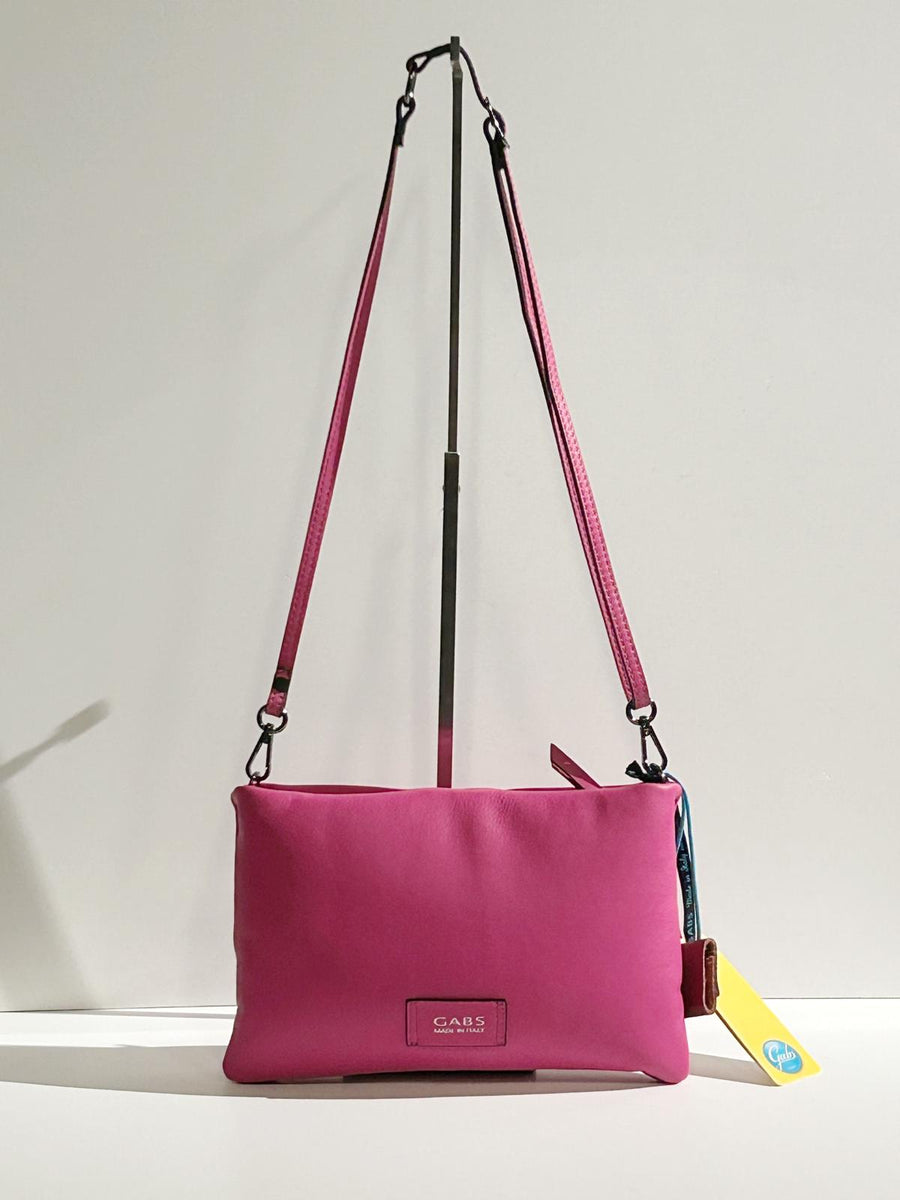 W4-MALVINA M Borsa Vitello Black Fucsia