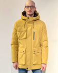 W4-4010 BLOCK Parka Tecnico Cappuccio Senape Man