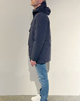 W4-4010 BLOCK Parka Tecnico Cappuccio Blu Man