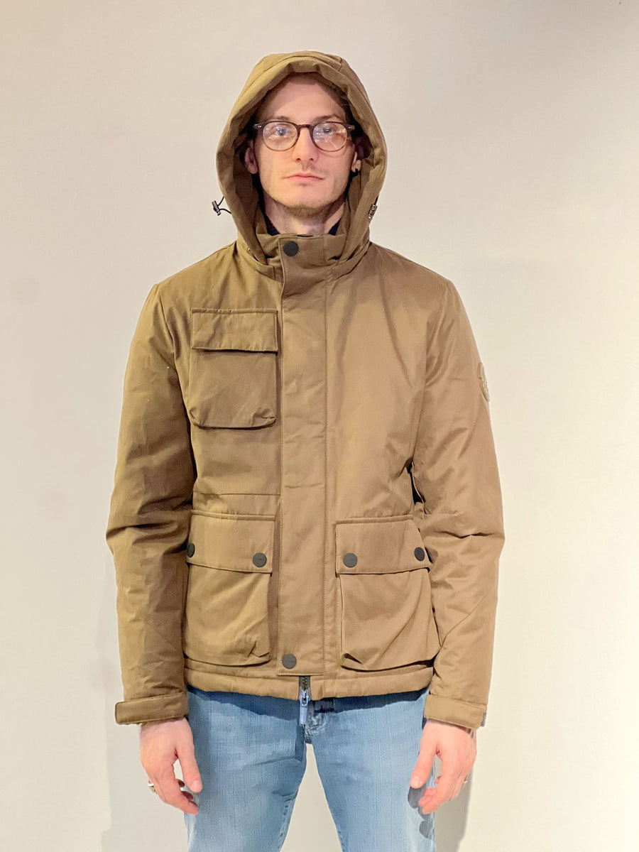 W4-4024 TEMPEST Parka Tecnico Cappuccio Tabacco Man