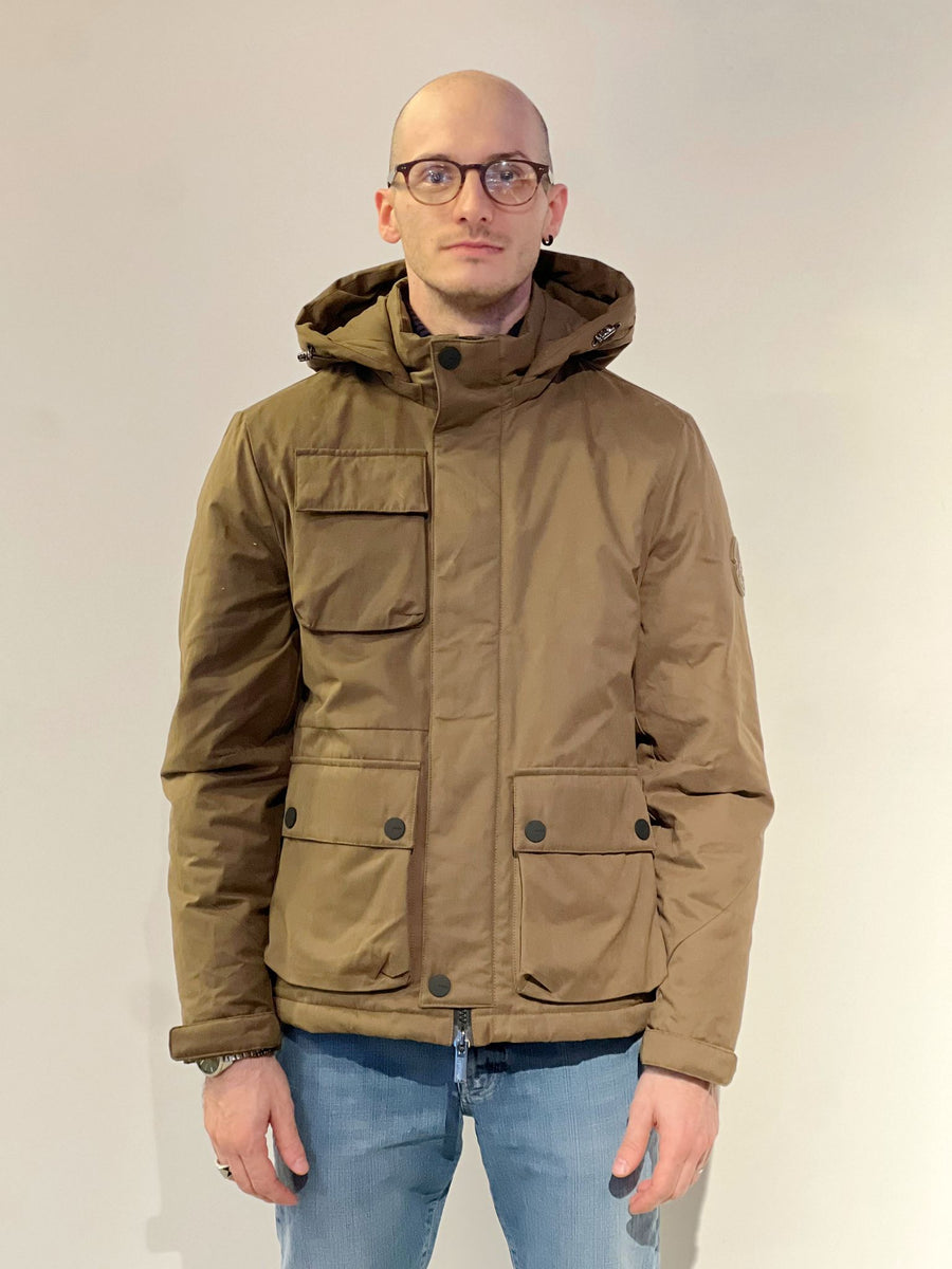 W4-4024 TEMPEST Parka Tecnico Cappuccio Tabacco Man