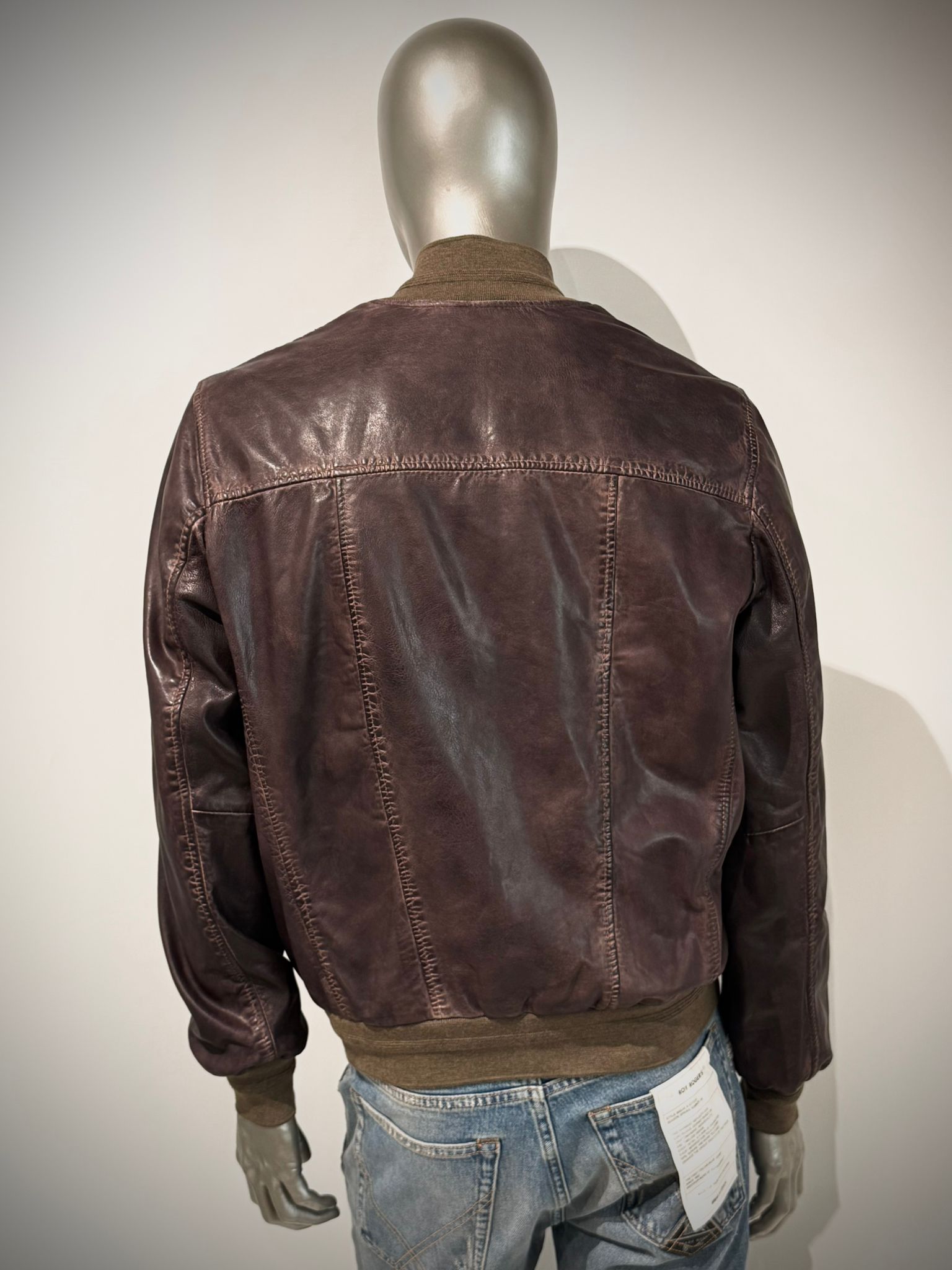 US6-MARCO POLO Giubbotto Pelle Dark Brown Man