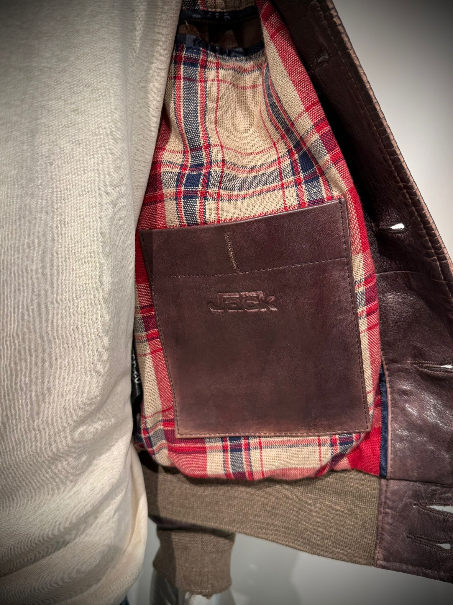 US6-MARCO POLO Giubbotto Pelle Dark Brown Man