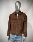 US6-TARRAGON Giubbotto Pelle Scamosciata Pecan Man