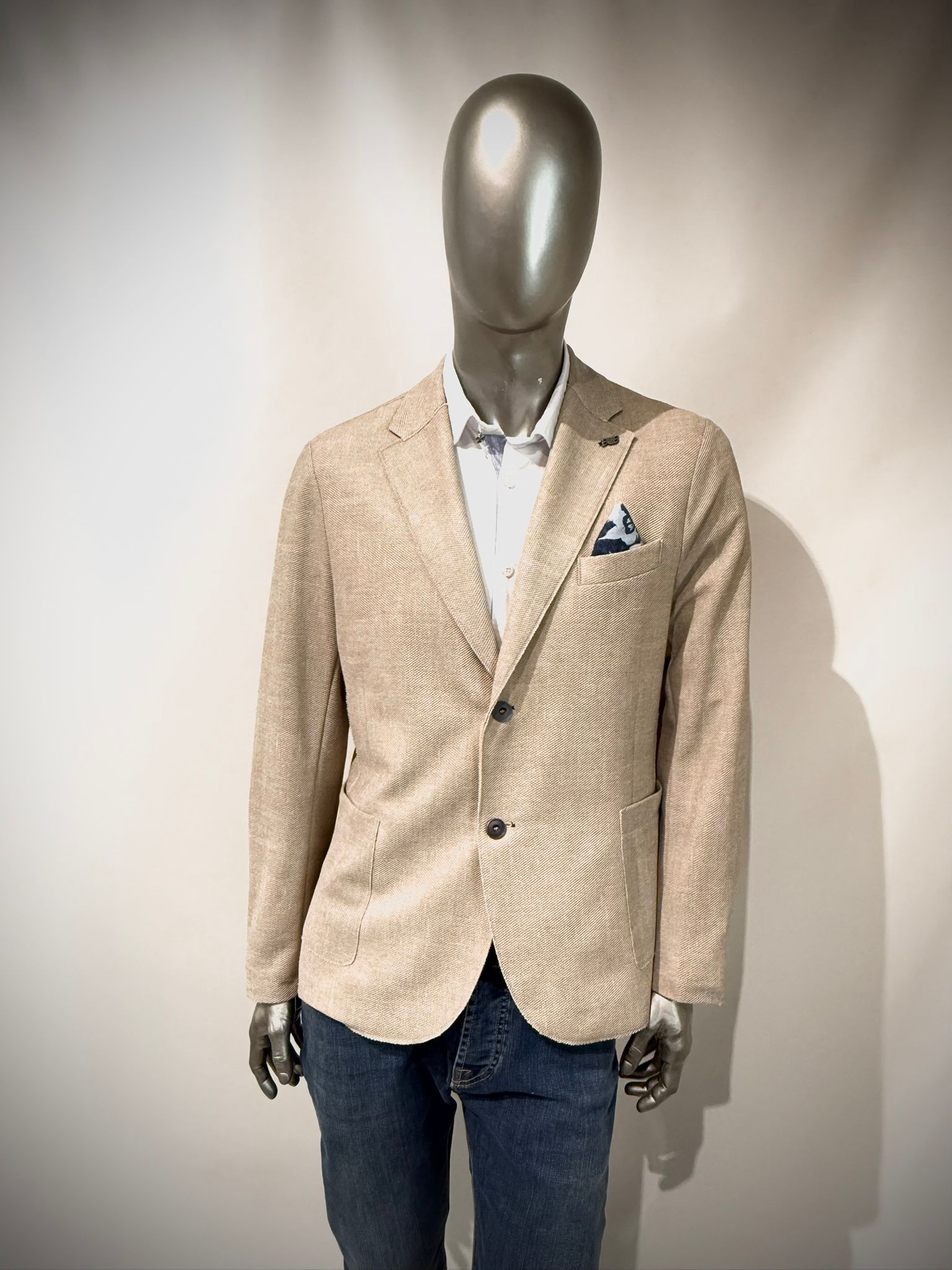 S6-PICKY591 Giacca Monopetto Corda Man