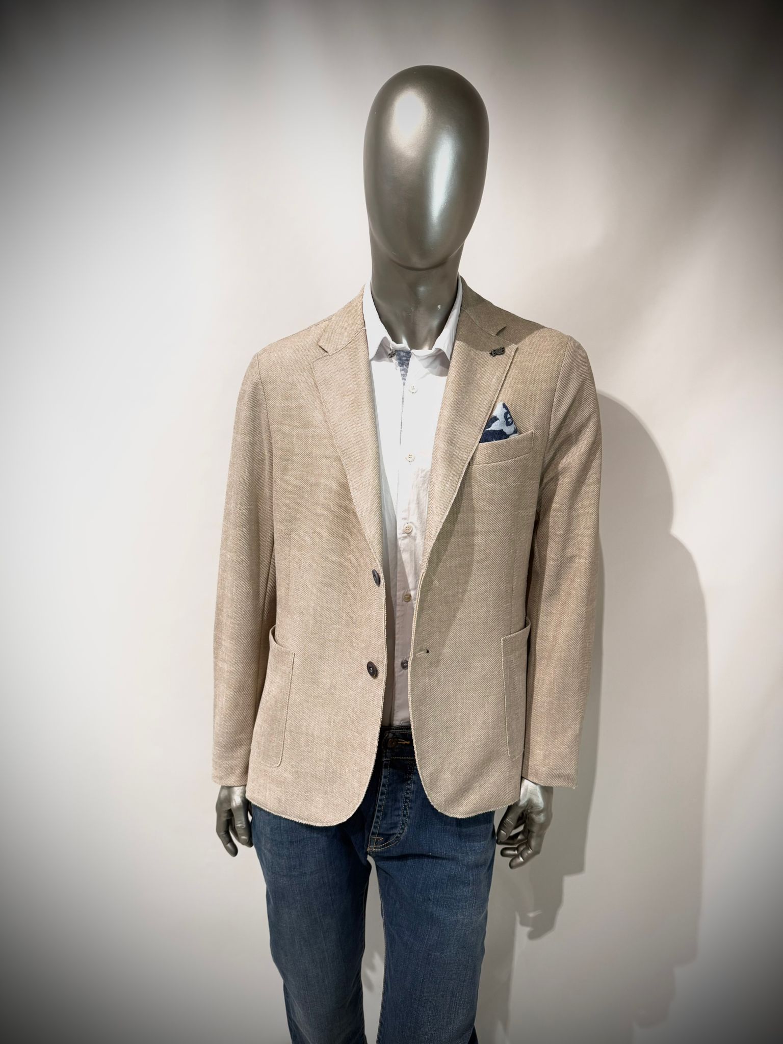 S6-PICKY591 Giacca Monopetto Corda Man