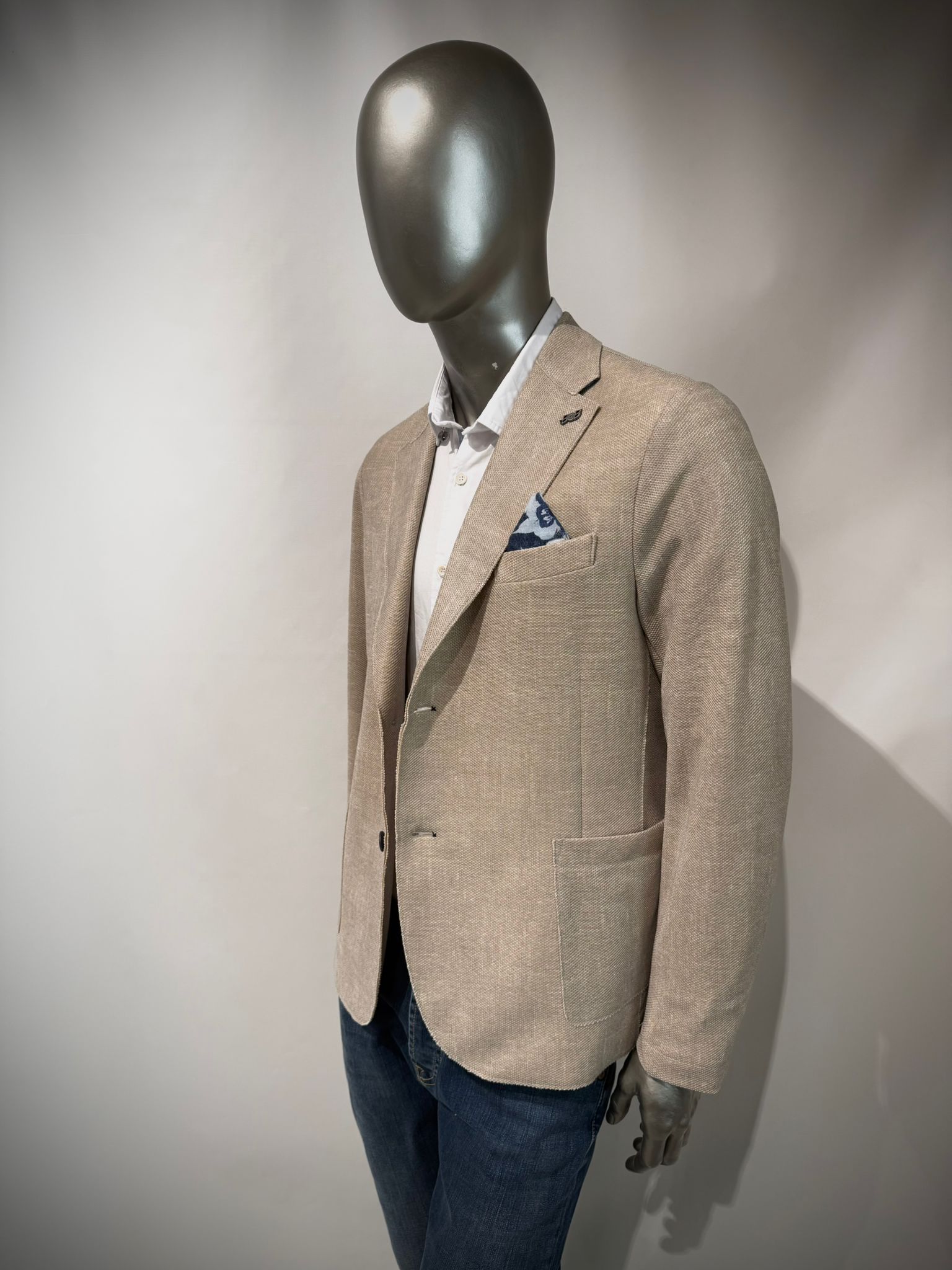S6-PICKY591 Giacca Monopetto Corda Man