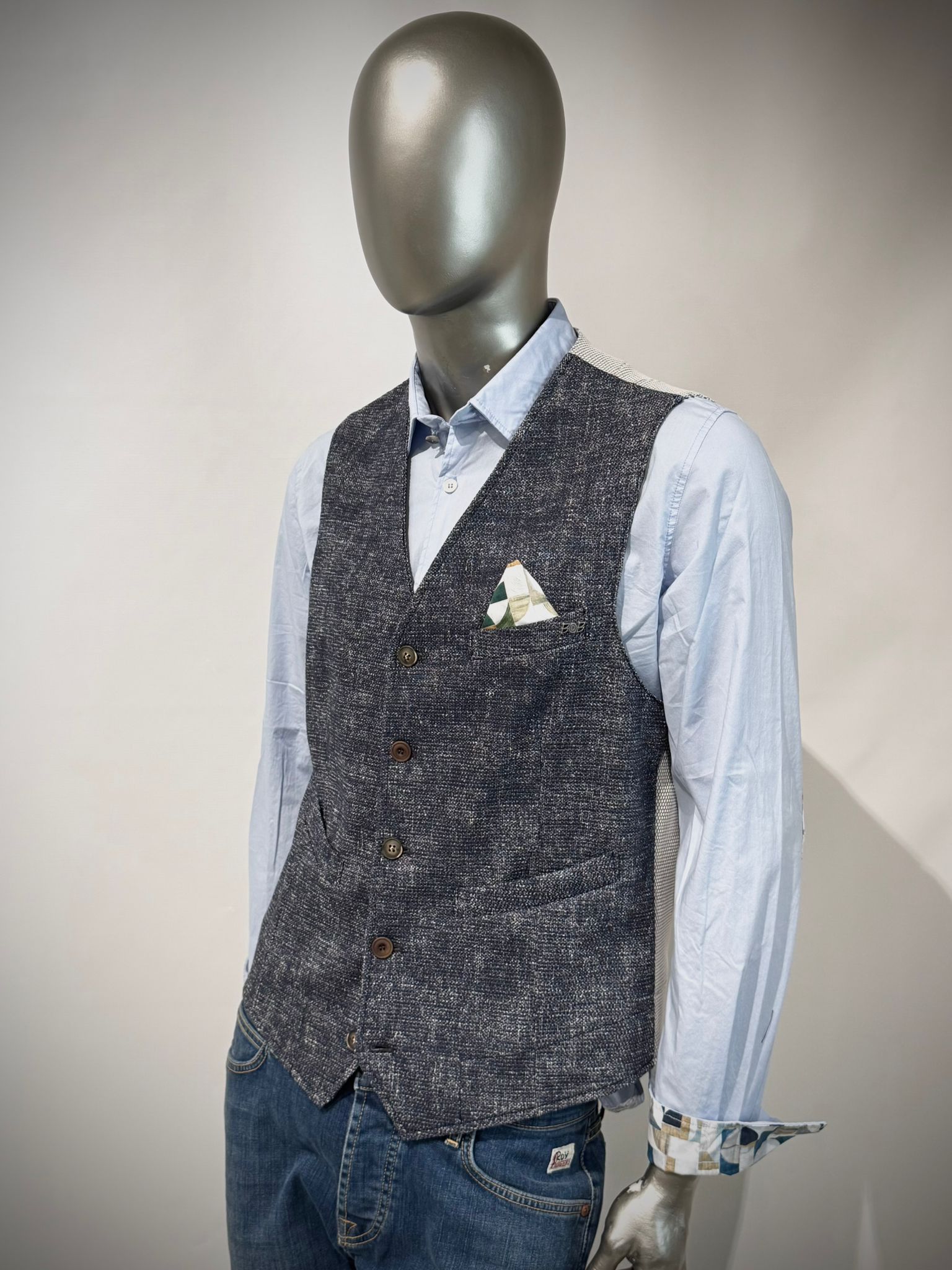 S6-DRUG585 Gilet Notte Man