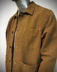 US6-ST.MALO Work Jacket Linen Tabacco Man
