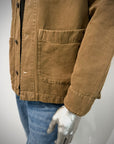 US6-ST.MALO Work Jacket Linen Tabacco Man