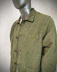 US6-ST.MALO Work Jacket Linen Green Man
