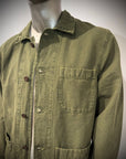 US6-ST.MALO Work Jacket Linen Green Man