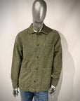 US6-ST.MALO Work Jacket Linen Green Man
