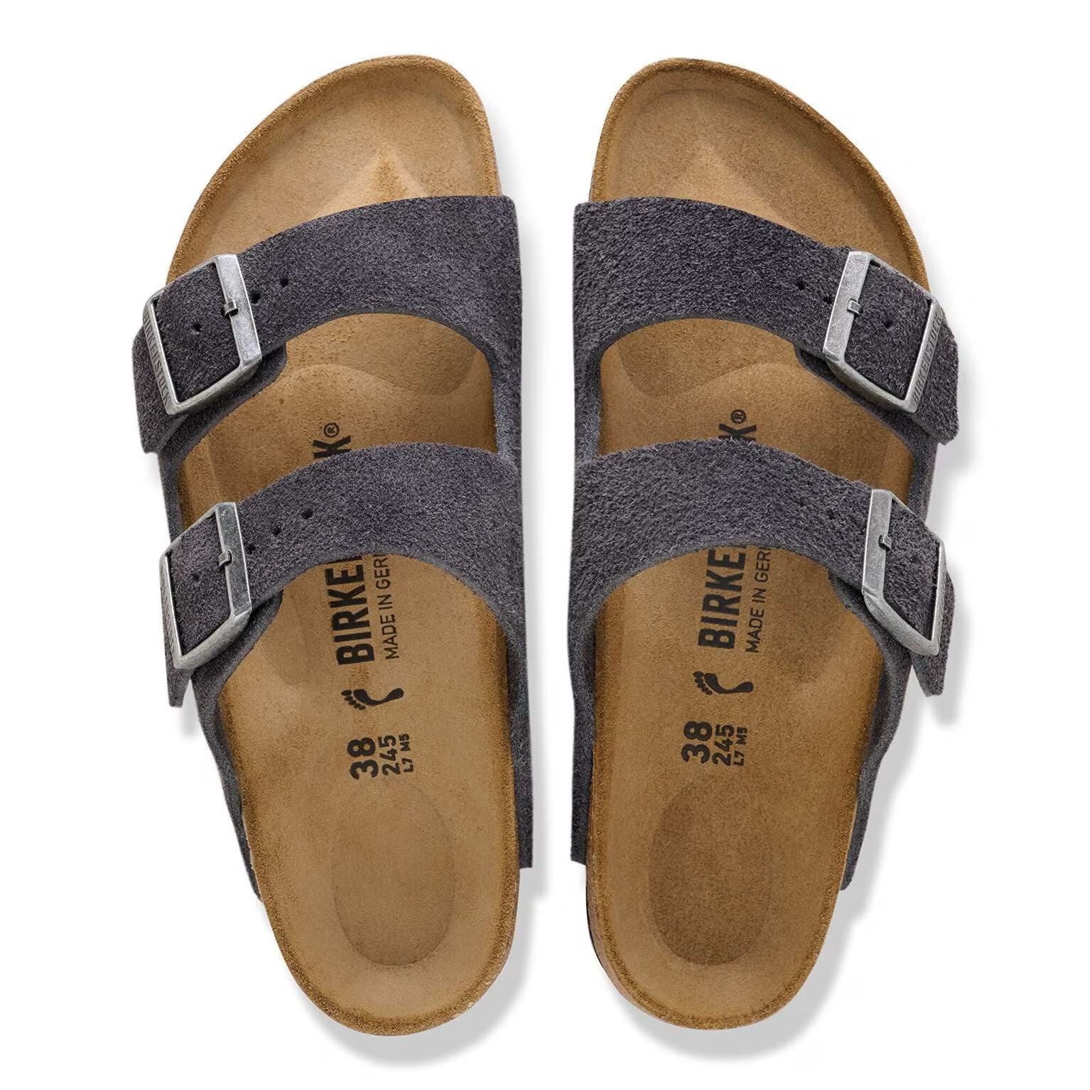 1031625 Arizona Suede Charcoal Man