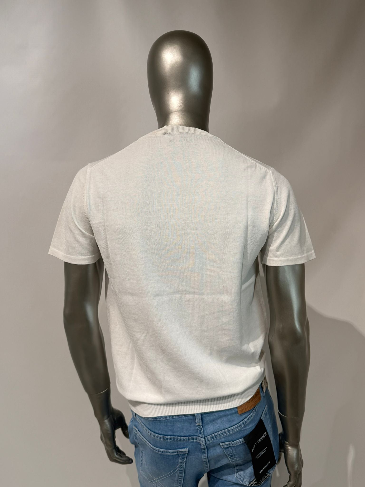 S6-0307 T-Shirt Manica Corta Crepe Bianco Man
