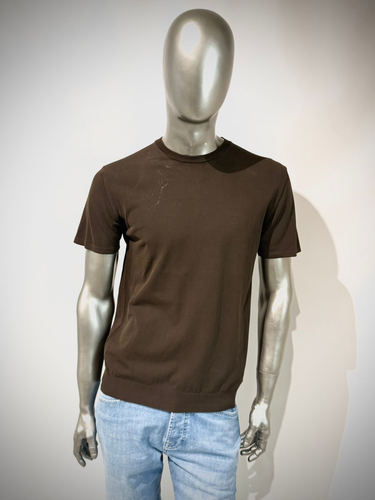 S6-0307 T-Shirt Manica Corta Crepe Moro Man
