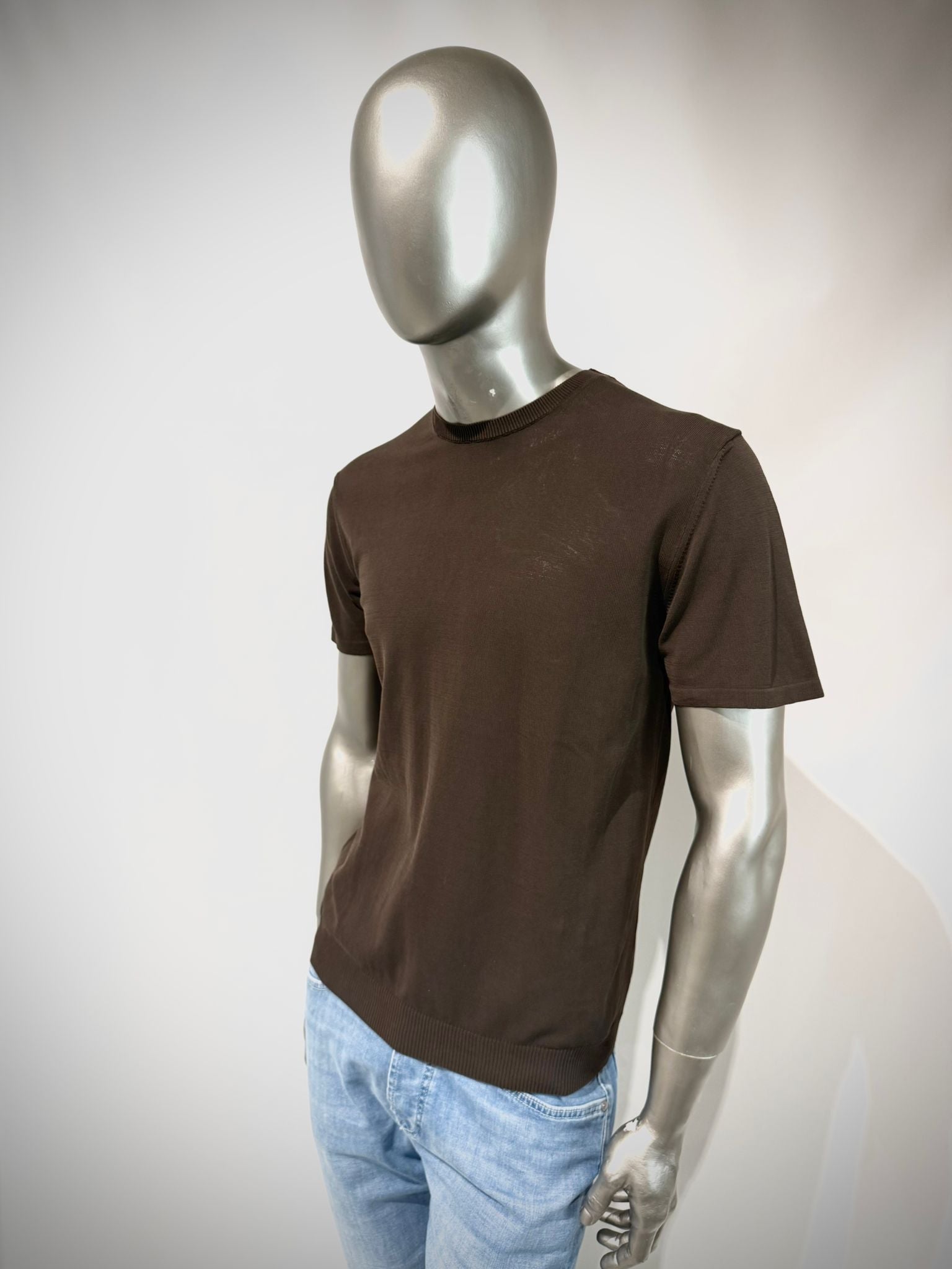 S6-0307 T-Shirt Manica Corta Crepe Moro Man
