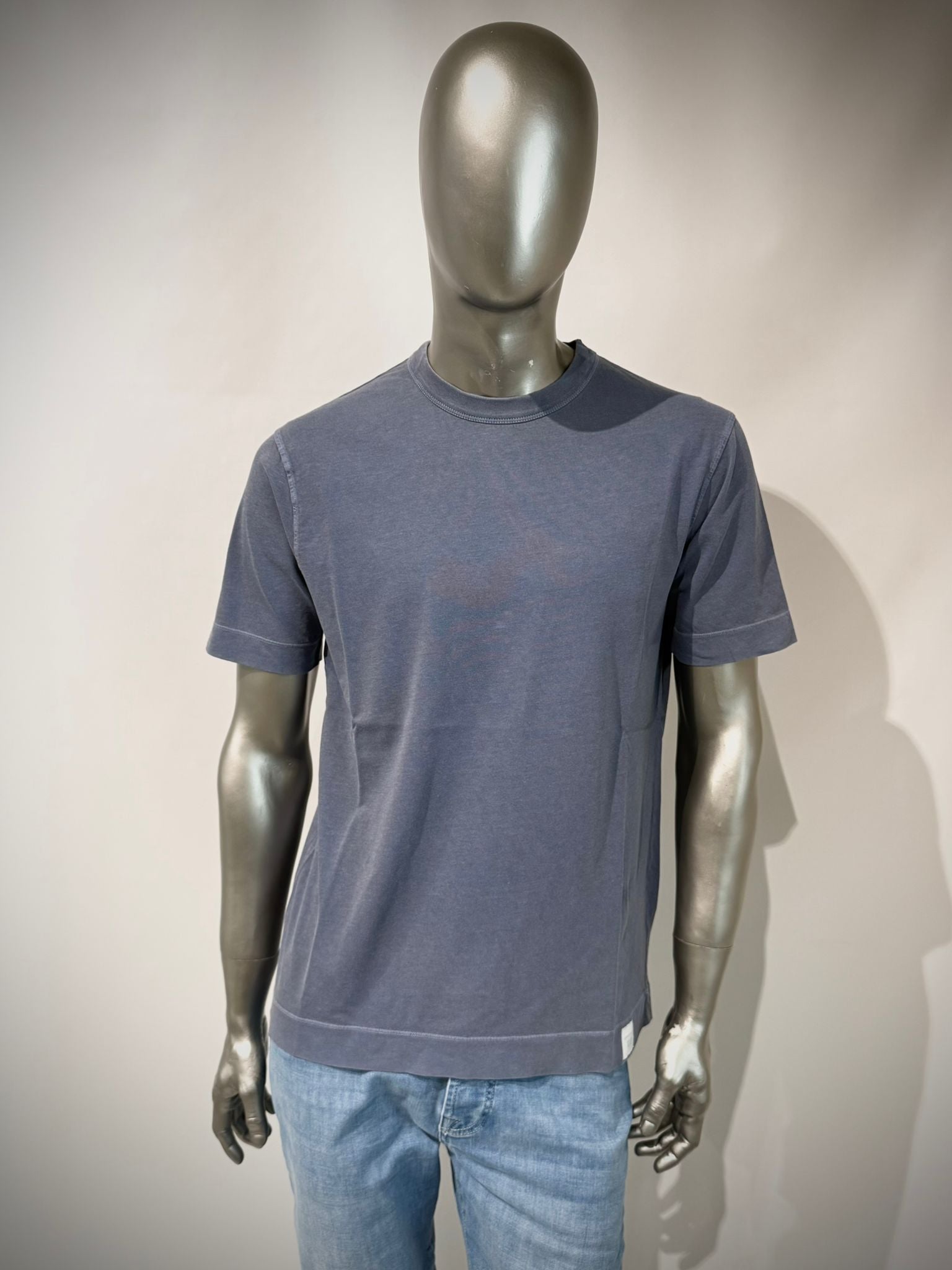 S6-0905 T-Shirt Cotone Organico Blue Man