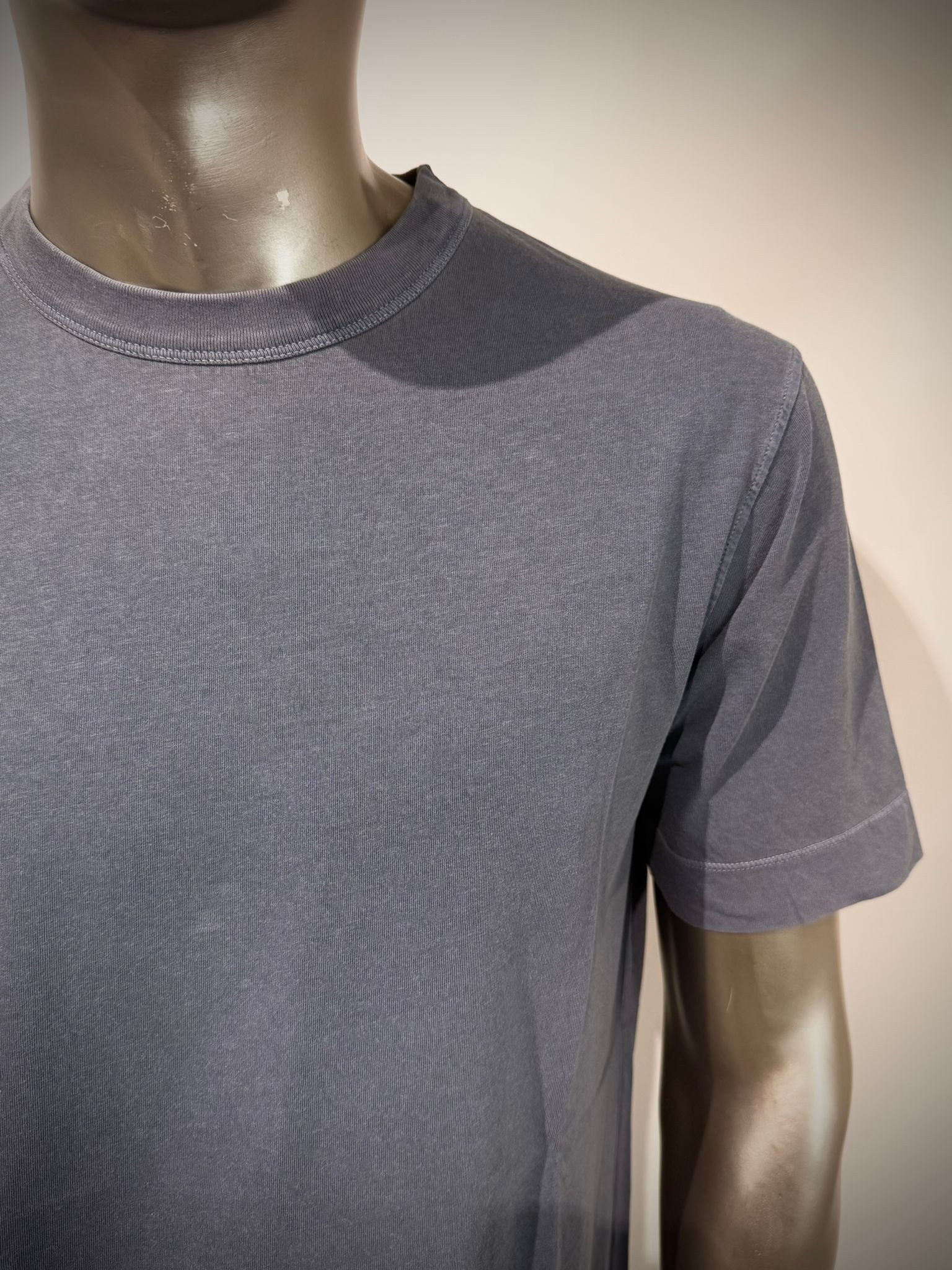 S6-0905 T-Shirt Cotone Organico Blue Man