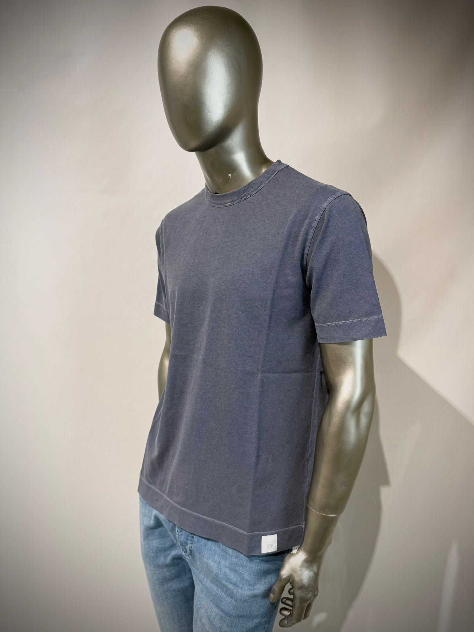 S6-0905 T-Shirt Cotone Organico Blue Man