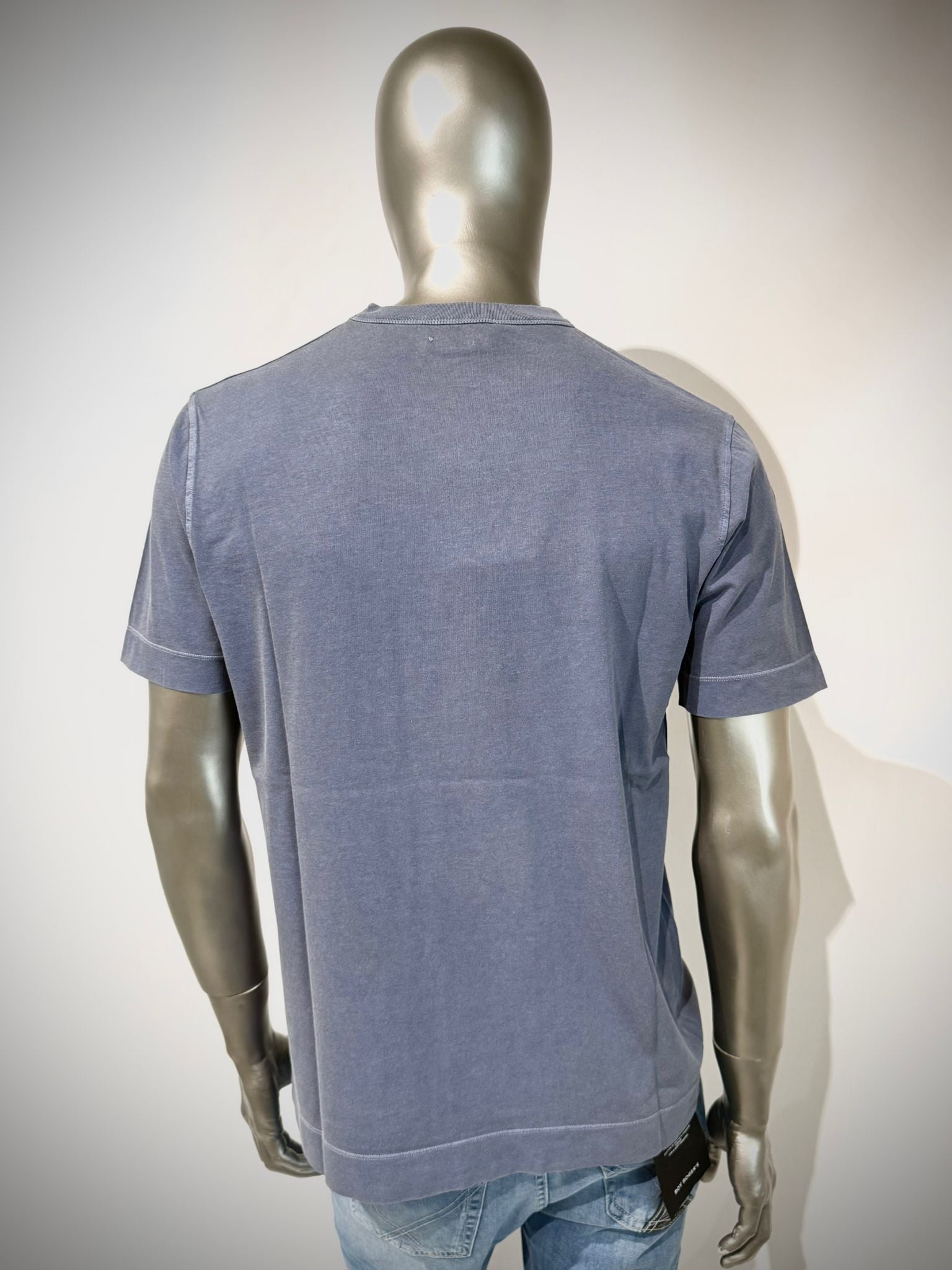 S6-0905 T-Shirt Cotone Organico Blue Man
