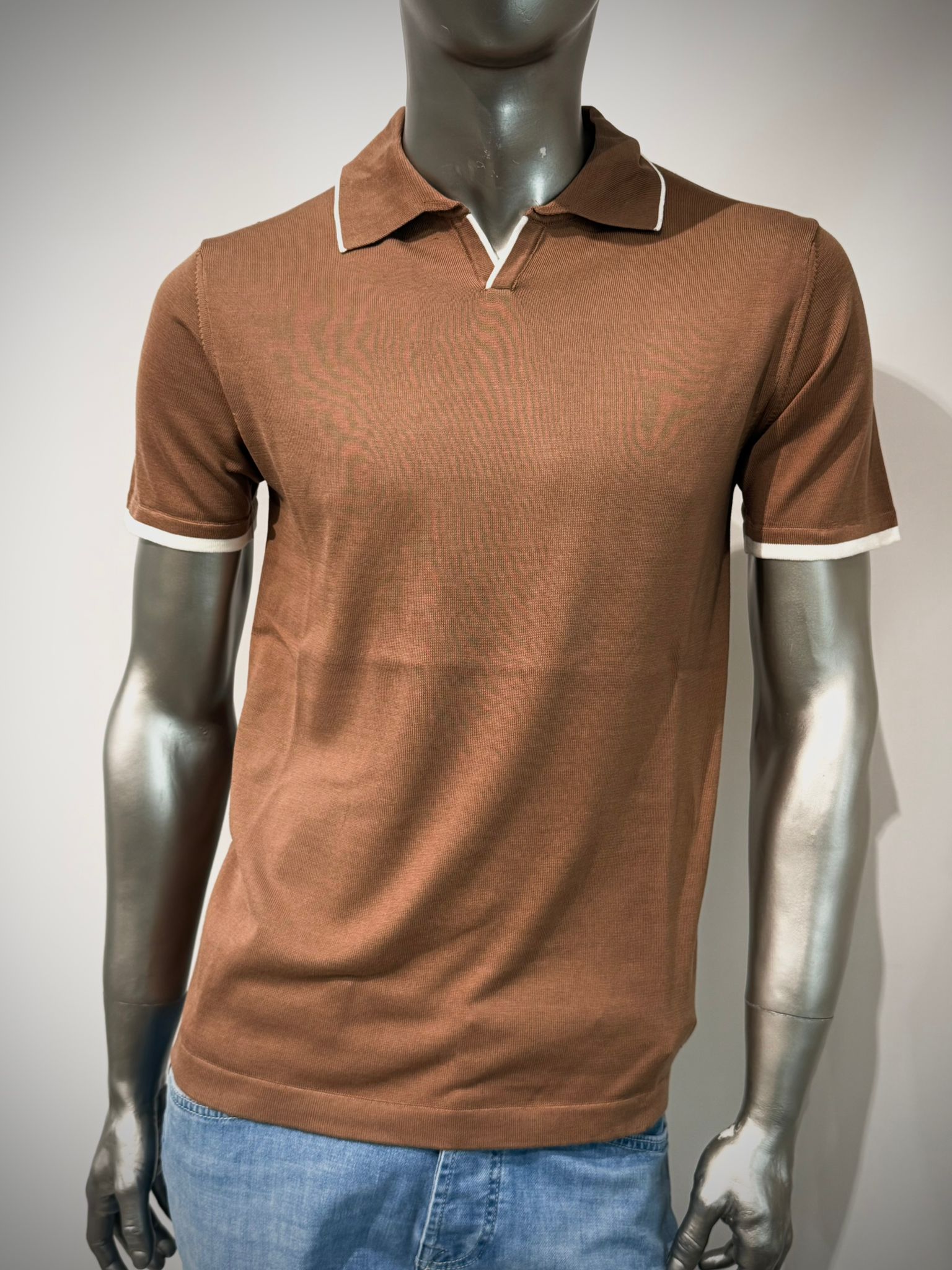 S6-3011 Polo Cotone Camel Man