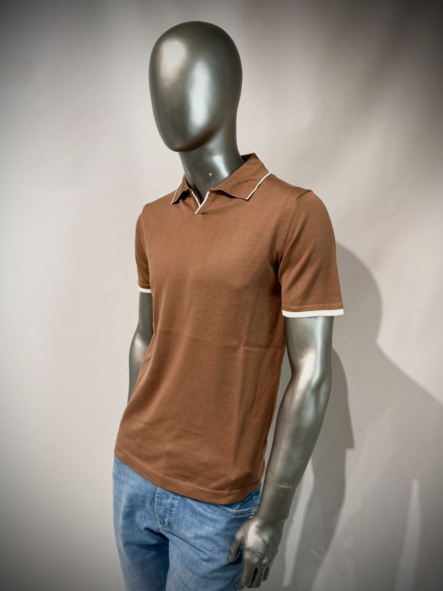 S6-3011 Polo Cotone Camel Man