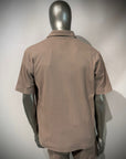 S6-4290 Camicia Manica Corta Costina Fango Man
