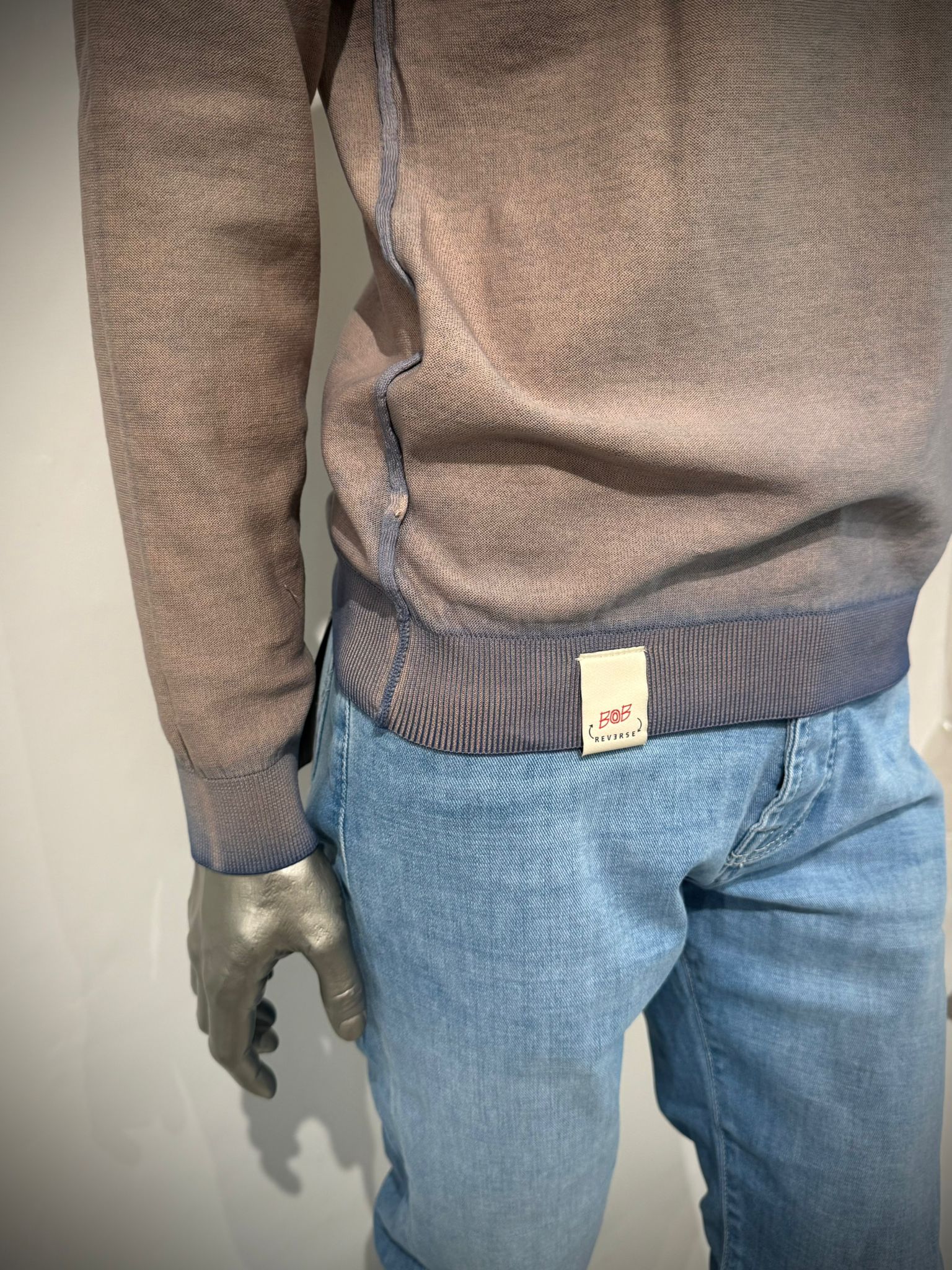S6-BART Girocollo Reversibile Inchiostro/Yuta Man