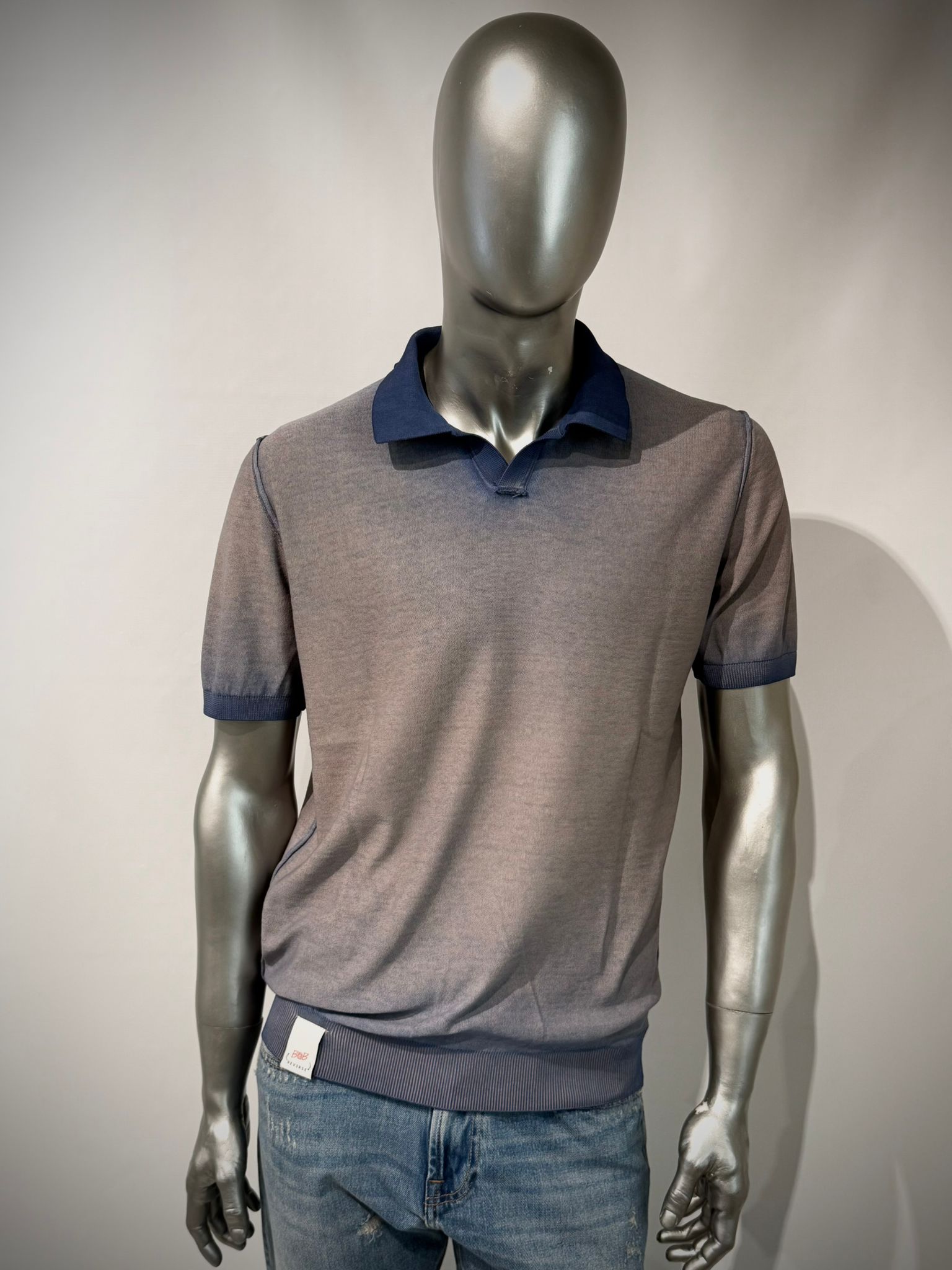 S6-PERRY Polo Reversibile Inchiostro/Yuta Man