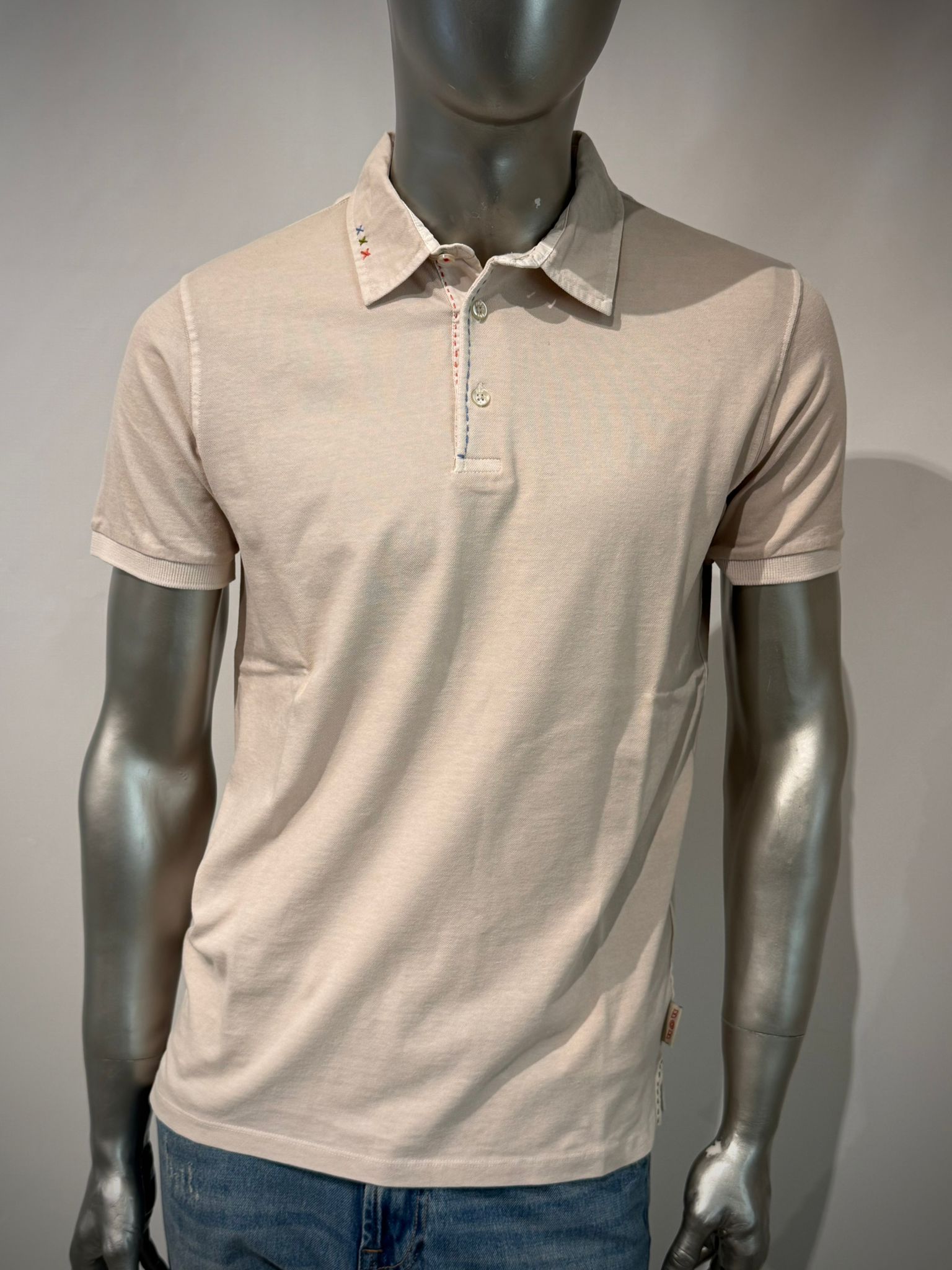 S6-MILK Polo Piquet Var.0559 Betulla Man