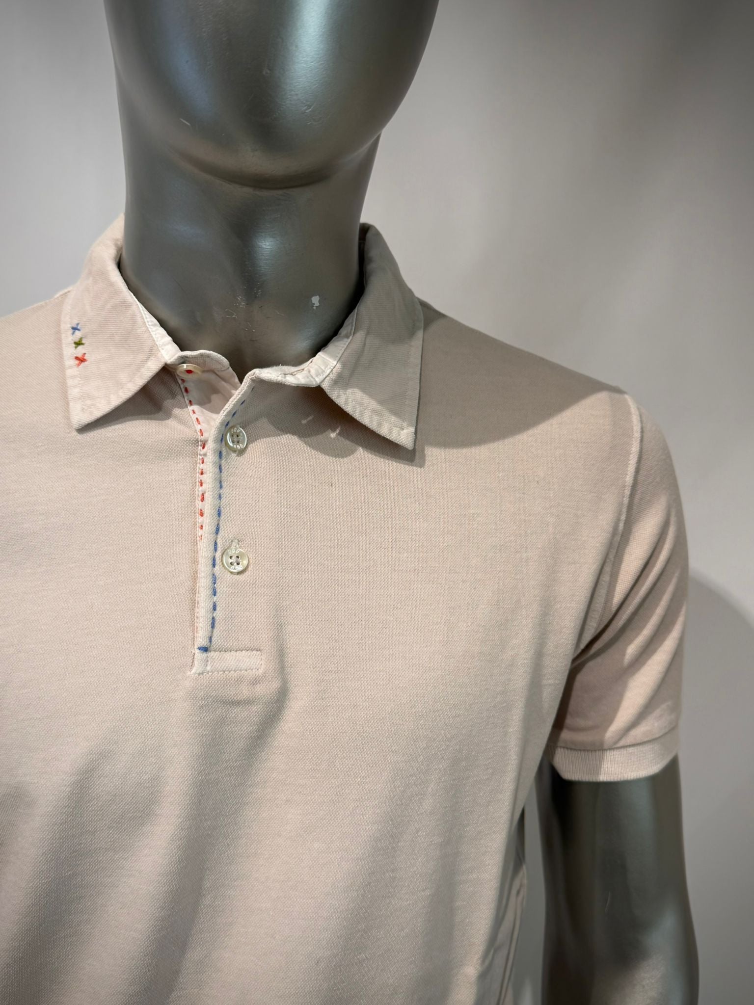 S6-MILK Polo Piquet Var.0559 Betulla Man