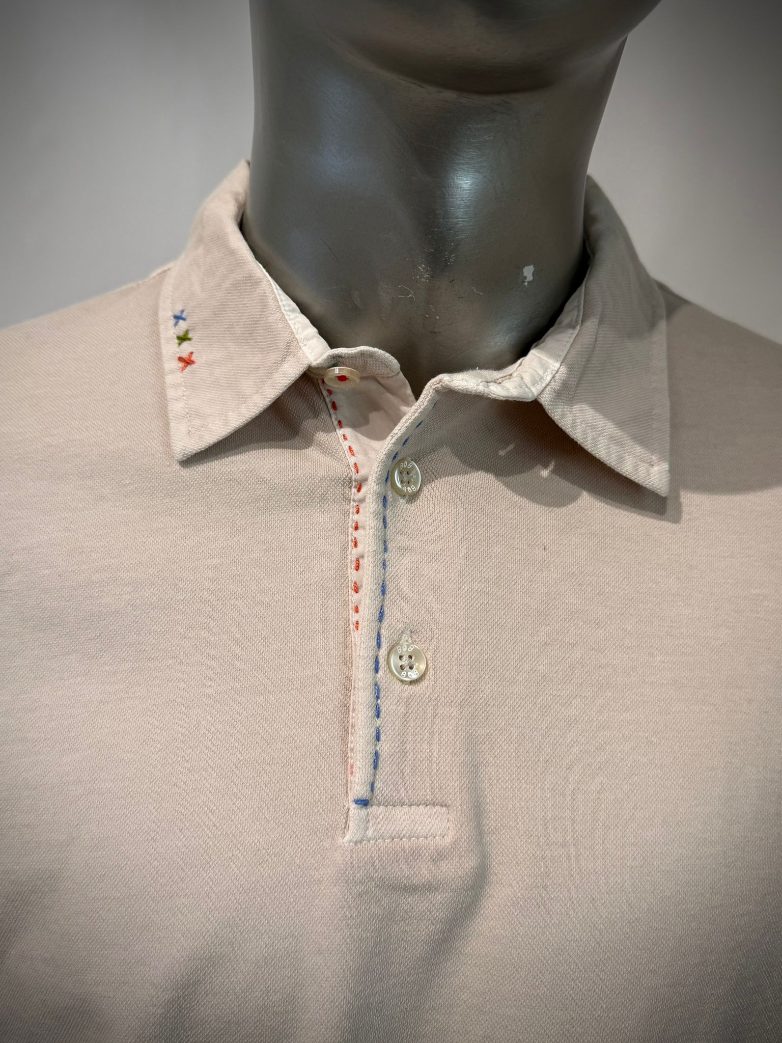 S6-MILK Polo Piquet Var.0559 Betulla Man