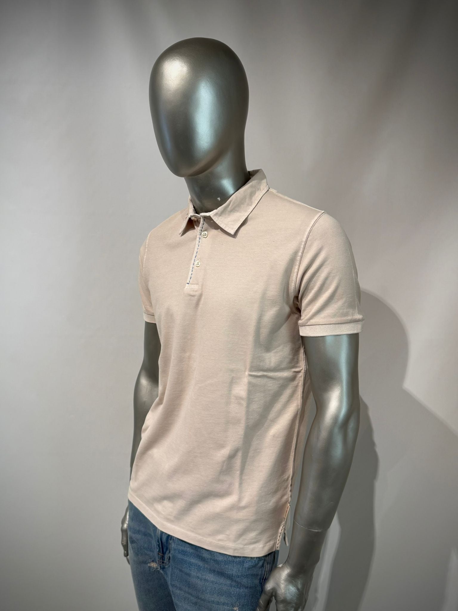 S6-MILK Polo Piquet Var.0559 Betulla Man