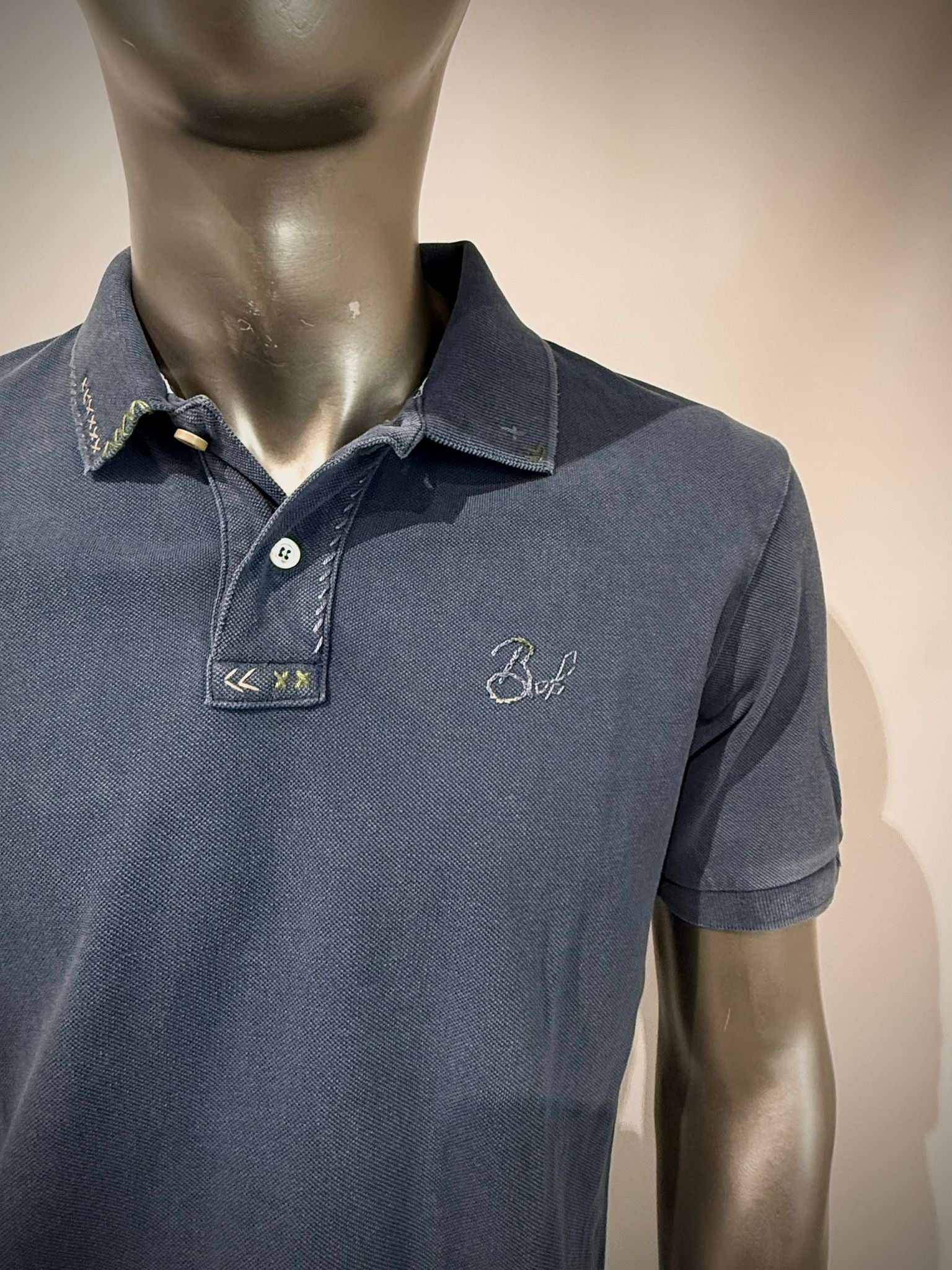 S6-BASIC Polo Piquet Var.0568 Inchiostro Man