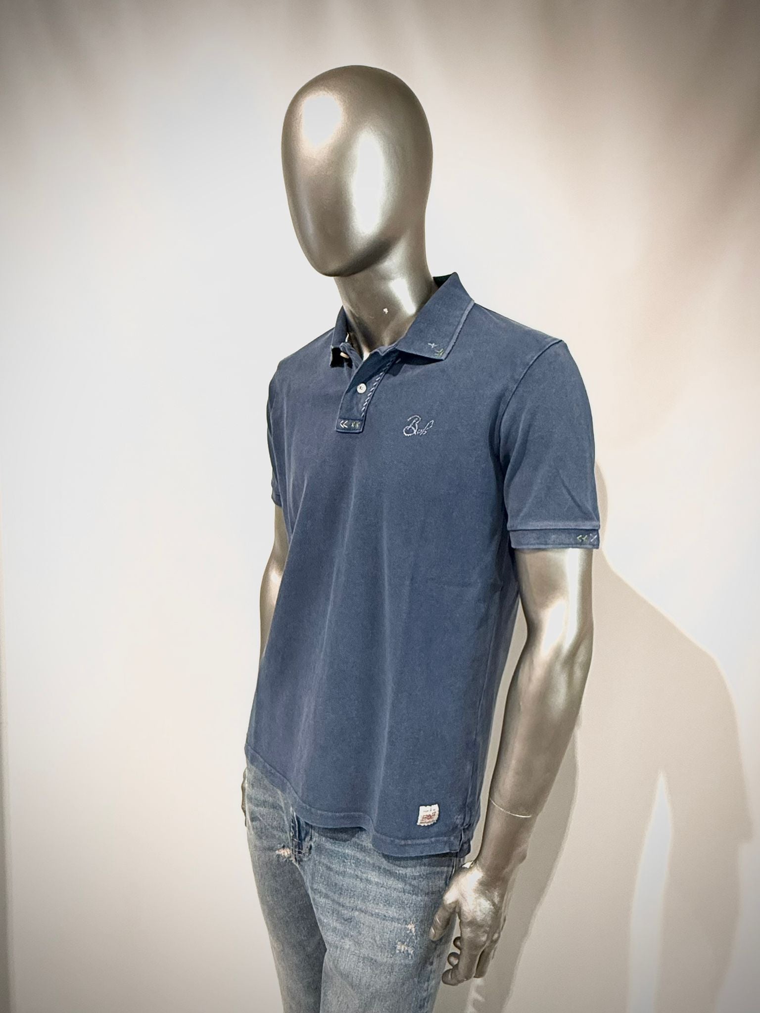 S6-BASIC Polo Piquet Var.0568 Inchiostro Man