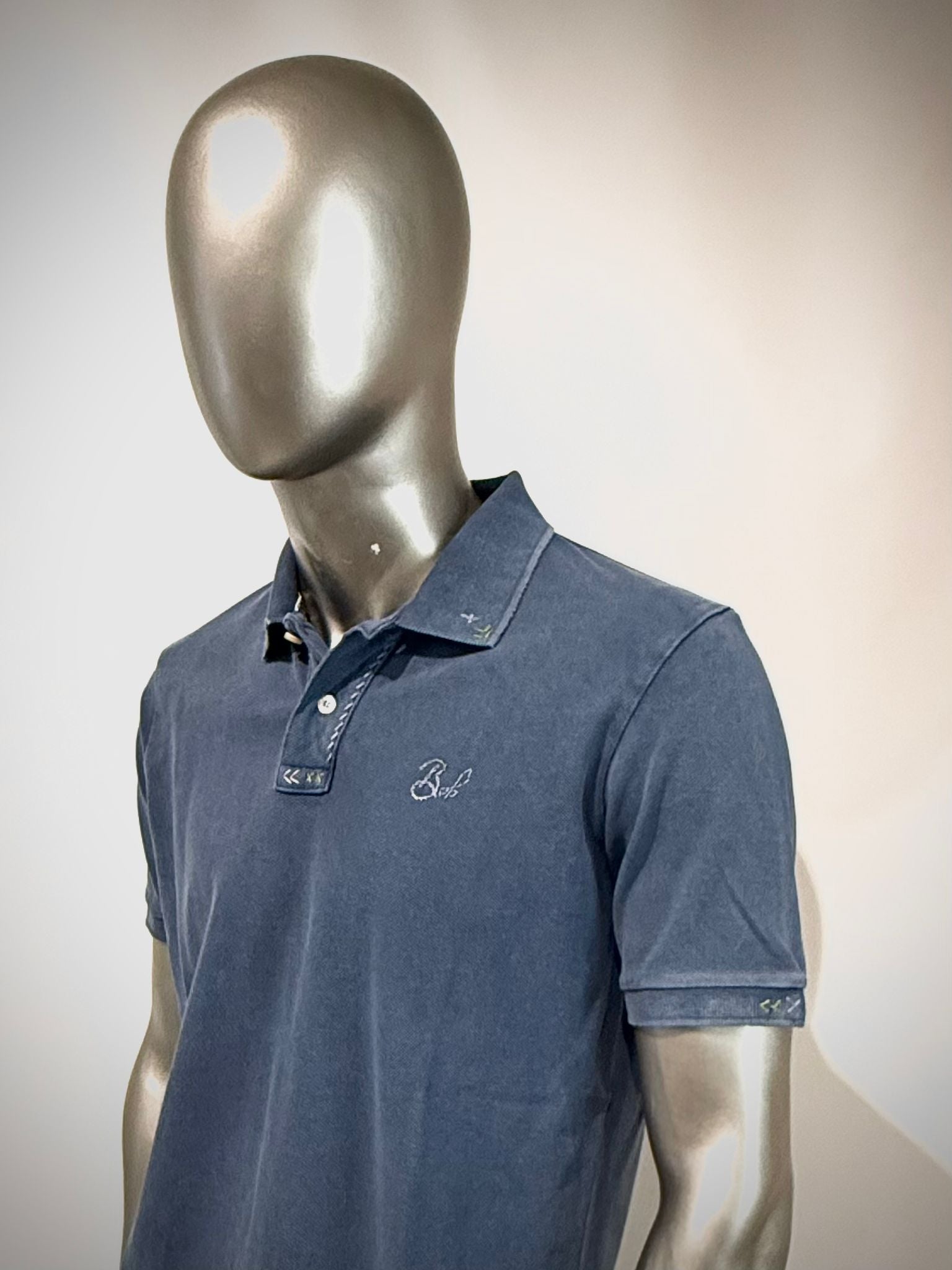 S6-BASIC Polo Piquet Var.0568 Inchiostro Man