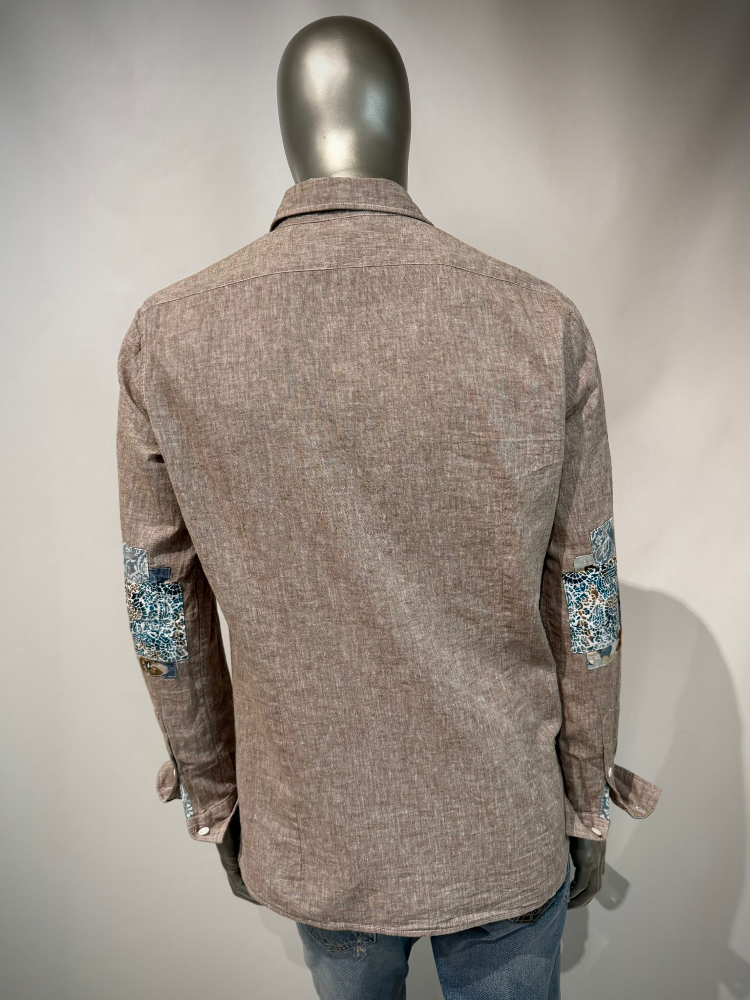 S6-HOLE Camicia Lino Var.0519 Moro Man