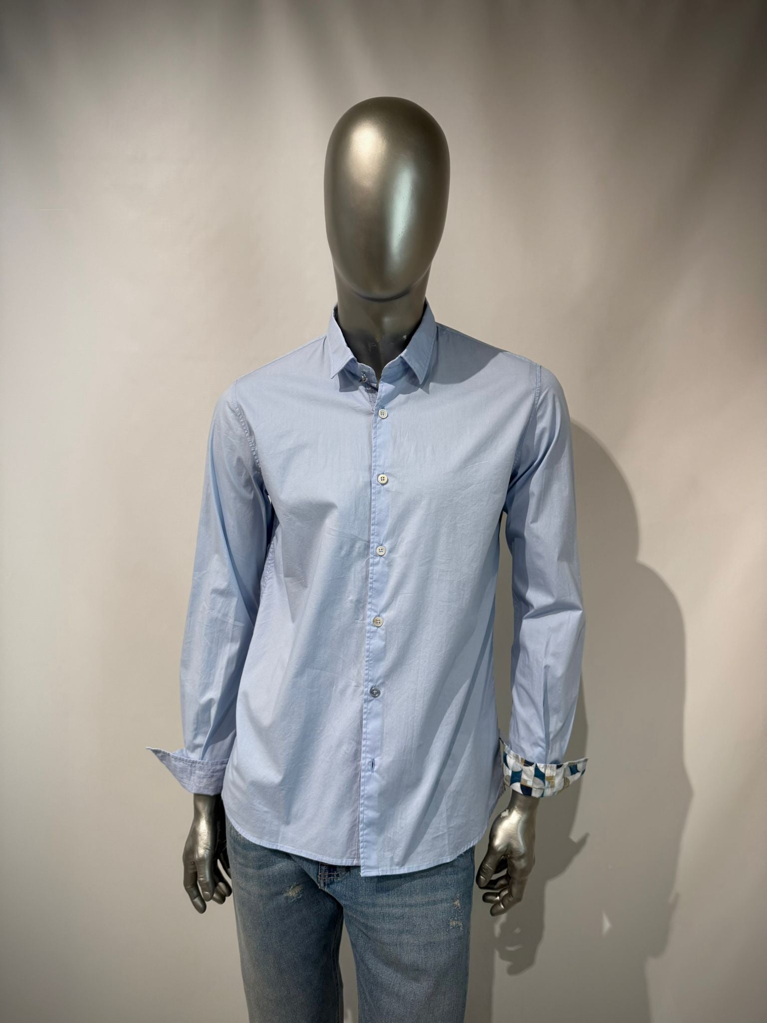 S6-RABBY Camicia Var.0517 Cielo Man