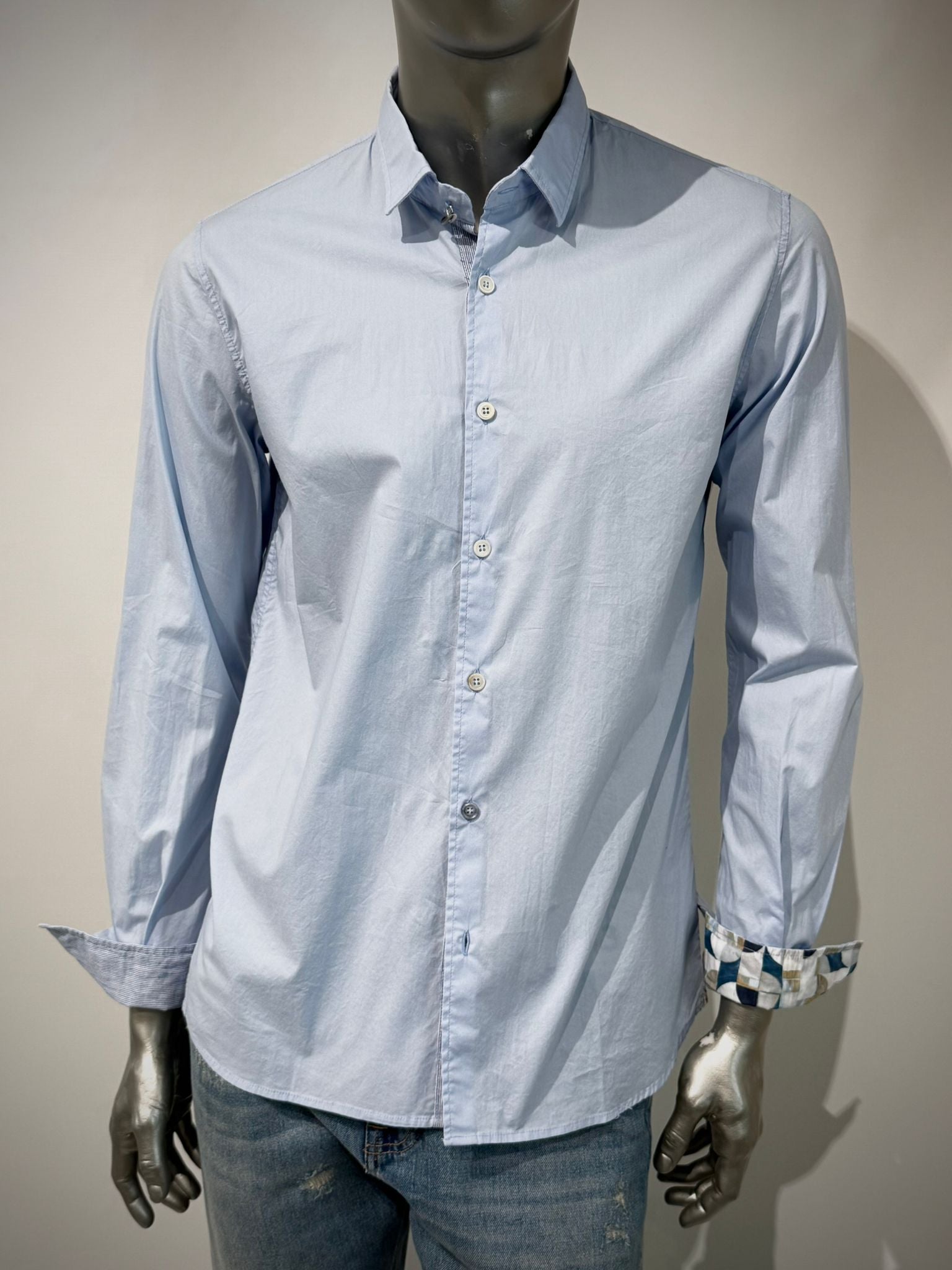S6-RABBY Camicia Var.0517 Cielo Man
