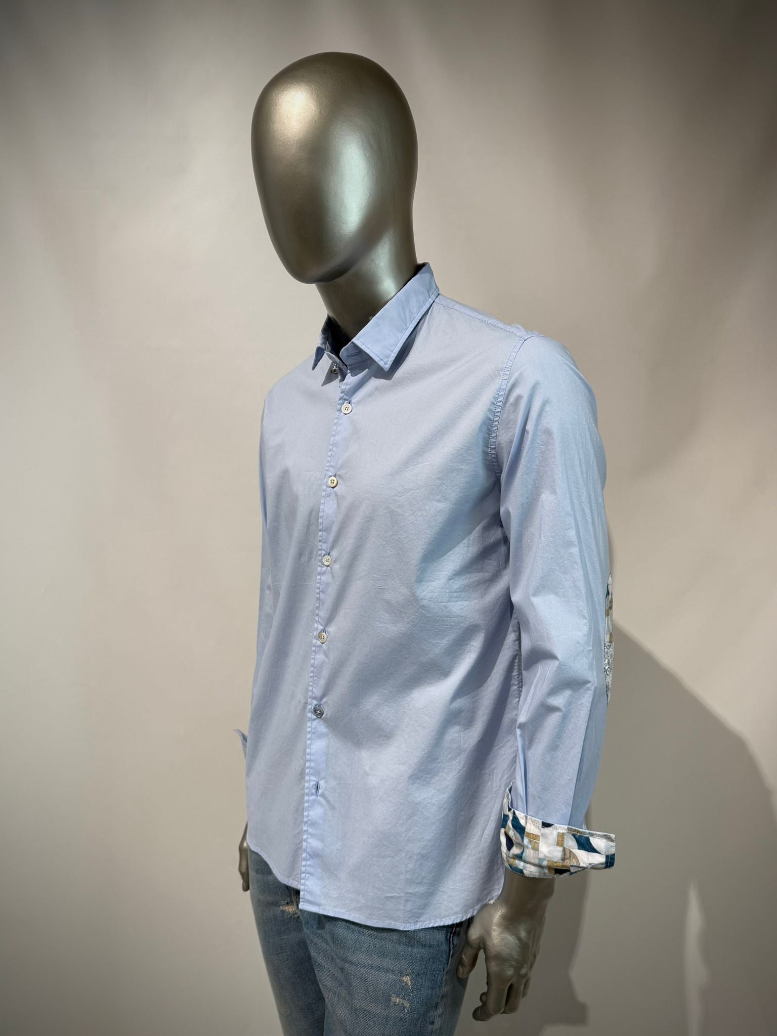 S6-RABBY Camicia Var.0517 Cielo Man