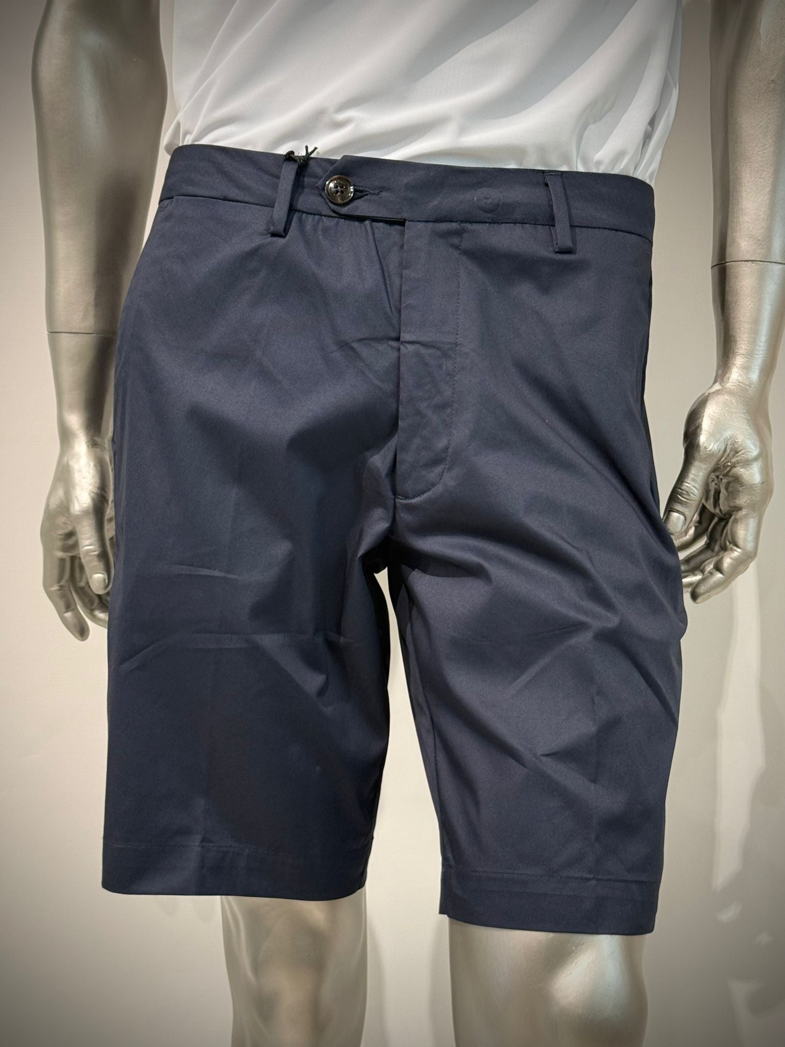 S6-2004 BERMUDA SUPIMA Cotton Stretch Blue Man