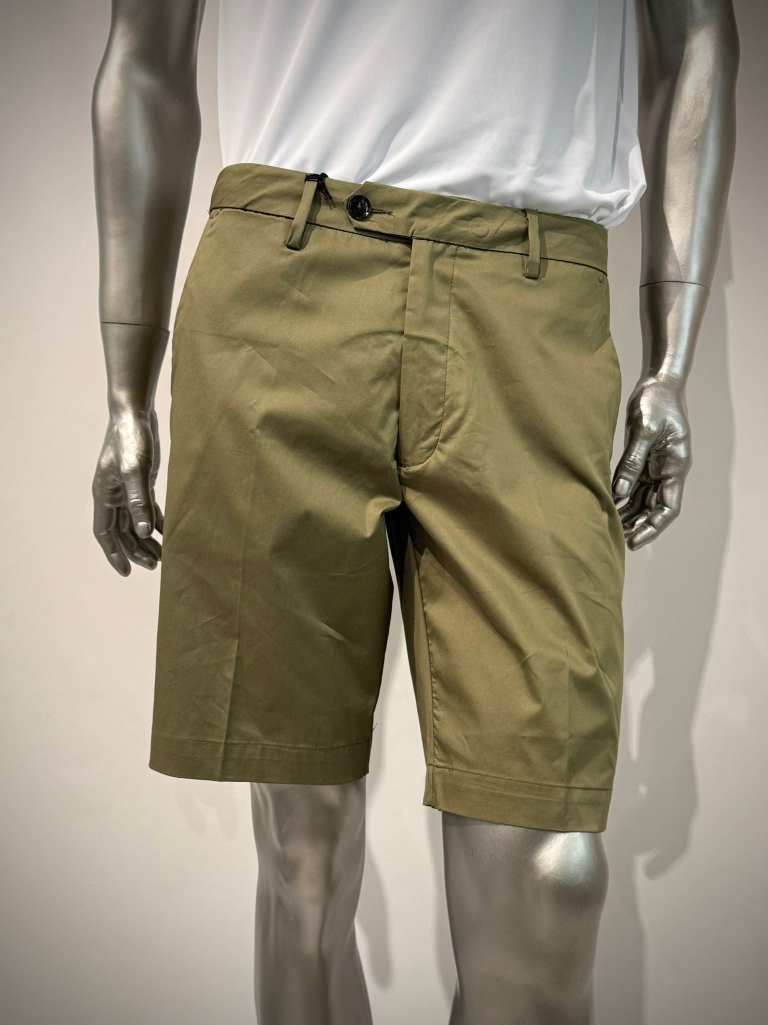 S6-2004 BERMUDA SUPIMA Cotton Stretch Militare Man